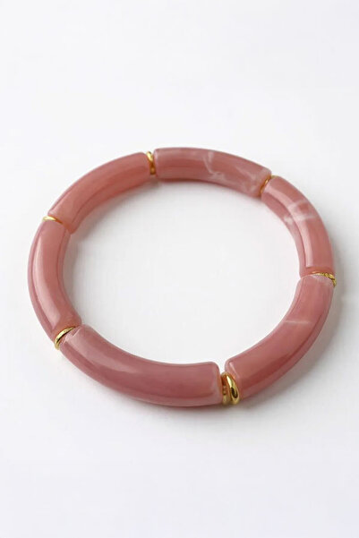 lumosart Renkli Boru Boncuklu El Yapımı Kadın Bileklik