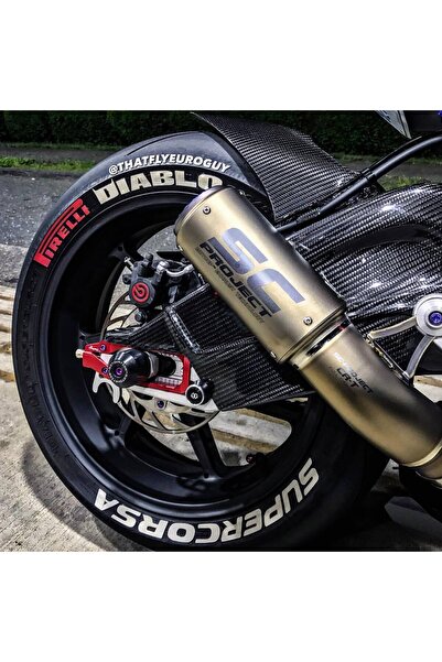 bombtire 2xpirelli Diablo 2xsupercorsa حروف الإطارات محرك تزوير نموذج جديد حروف منقوشة 1.9 سم