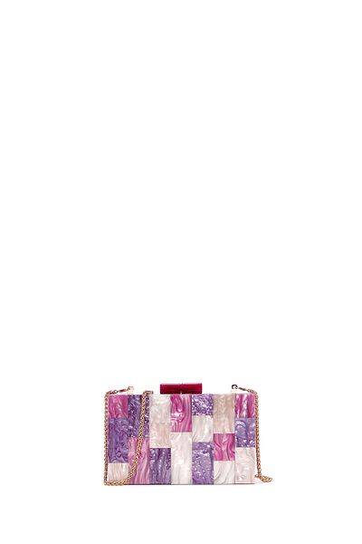 Derimod Women's Purple Long Strap Mini Portfolio Bag 25Sbd2972Pv
