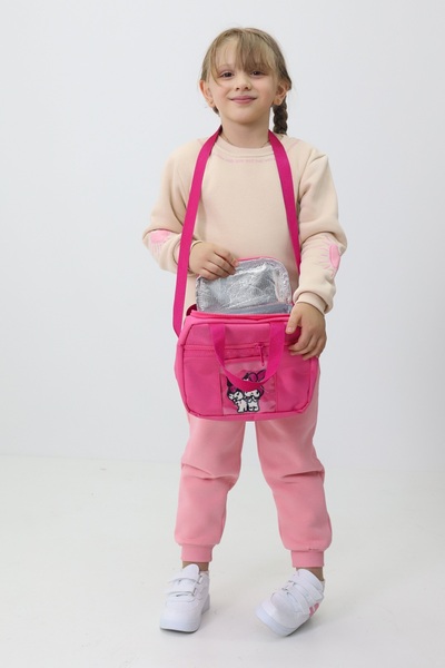 Probag Melody Kuromi 3’lü Okul Çanta Sırt Çantası Beslenme Çantası Kalemlik Peluş Oyuncak Hediyeli İlkokul