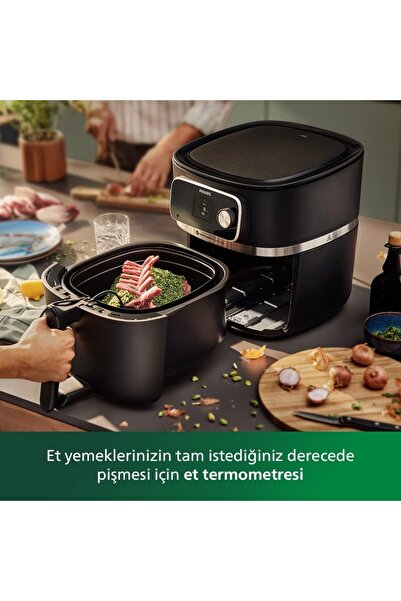 Philips Airfryer 7000 Serisi XXL Connected, Gıda Termometreli, 2 kg, 8.3 L Kapasite