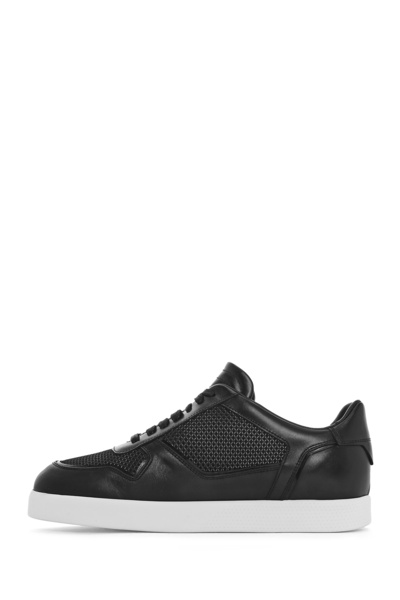 Derimod Men's Black Lace-Up Leather Sneaker 25Sfd775014