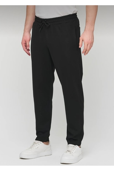 Last fashion Black Men's Comfortable Fit Diver Fabric Sweatpants