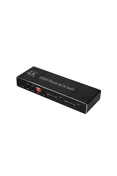 HOPE R Switch HDMI 1.4b HDCP 2.2 MATRIX 4in 2out, 4Kx2K , extractor Audio, 2 x optical, Audio L/R cu EDID s
