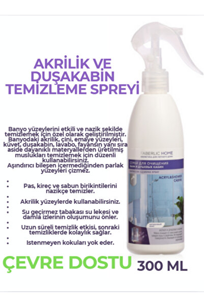 Faberlic Home Akrilik ve Duşakabin Temizleme Spreyi