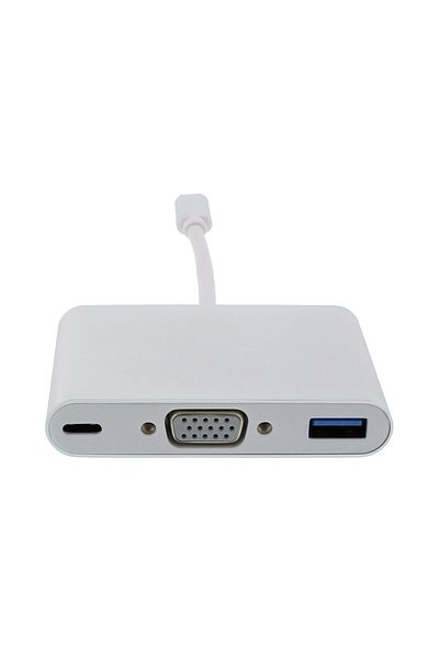 HOPE R Hub Thunderbolt 3, Convertor USB 3.1 Type C la VGA, USB 3.0 si USB Type C