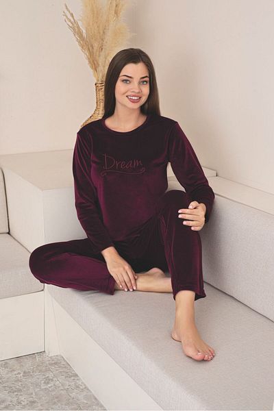 Asel Velvet Women's Pajama Set