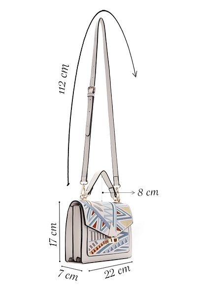 Derimod Women's Multicolor Printed Long Strap Shoulder Bag 25Sbd 260026