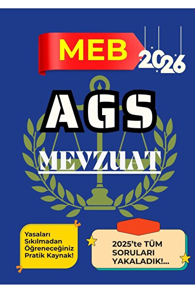 Pratik Kaynak Yayınları 2026 MEB AGS Mevzuat – %100 Soruları Yakalayan Güncel...