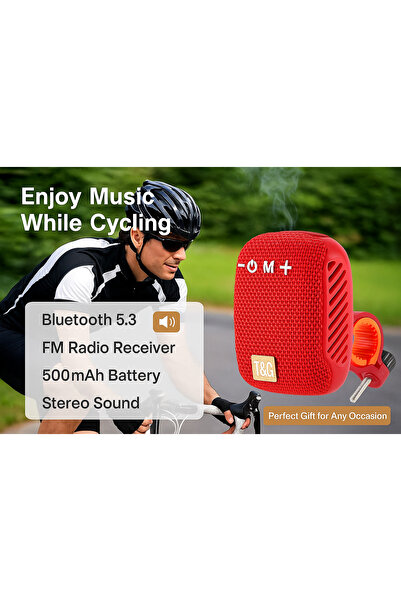 Generic Bluetooth Speaker for Bicycle Mini Portable Waterproof Outdoor Speaker with FM Radio /Series Pairing