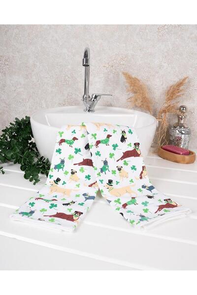 Baveno Бавовняний дует 40x66 см з вишитим візерунком Рушник для рук і обличчя/Набір рушників