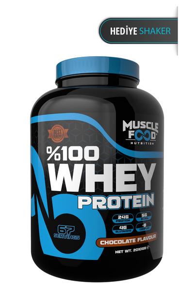 MUSCLEFOOD Concentrate Whey Çikolata Aromalı Protein Tozu 2010gr 67 Servis