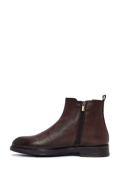 Derimod Men's Brown Leather Chelsea Boots 24Wfd 677618