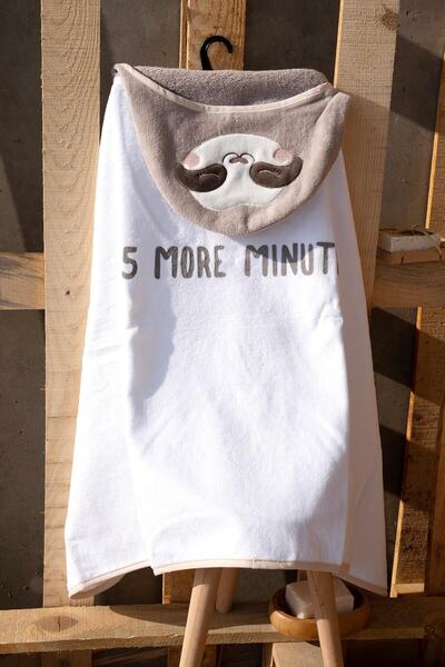 Baveno 100% бавовна 60x110 Капюшон з ледачим тваринам Вельвет для немовлят та дітей