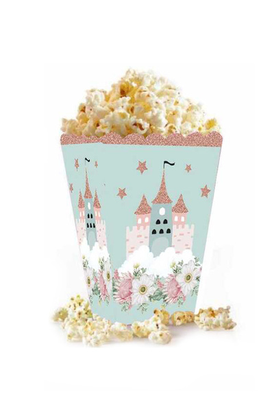 Le Mabelle 8-Piece Mint Castle Themed Corn Box