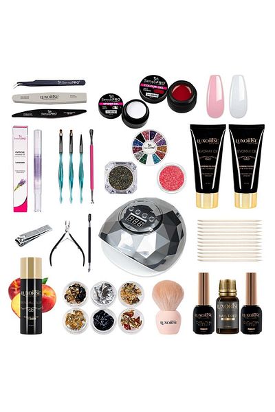 LUXORISE Kit REVOMAX Vision Sculpt Polygel cu lampă + CADOURI