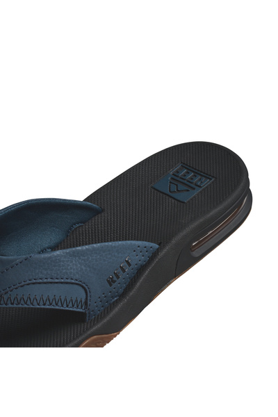Reef CJ4072 Model - Men's Blue Slippers with Opener Flip Flop Fanning Design