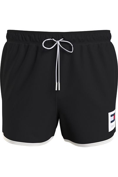 Tommy Hilfiger Men's Brand Logo Elastic Drawstring Stylish Appearance Slim with Two Side Pockets and One Back Pocket
