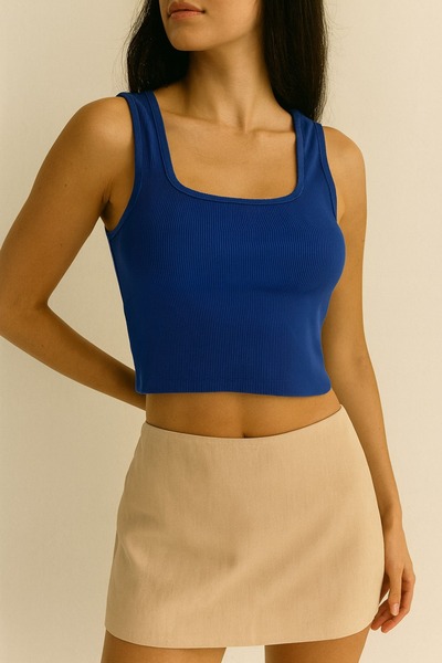 OZMN Cropped Athlete with Thick Straps