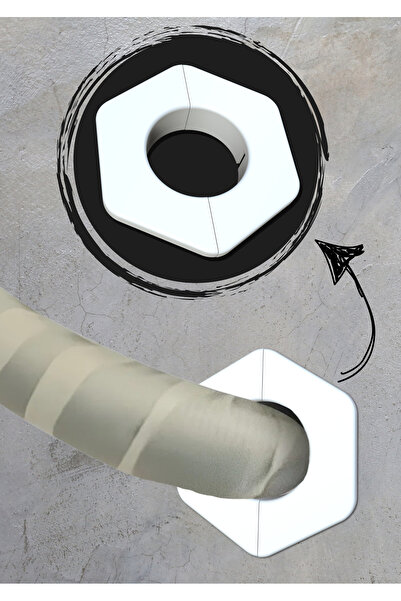 MTD Plus Klima Borusu Delik Kapatma Aparatı - Altıgen Köşeli Şık Tasarım