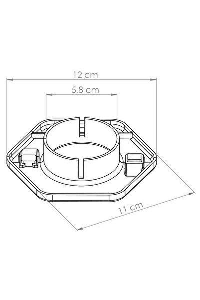 MTD Plus Klima Borusu Delik Kapatma Aparatı - Altıgen Köşeli Şık Tasarım