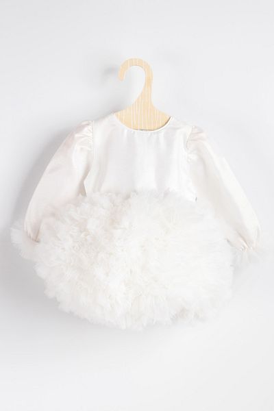 Le Mabelle Ecru Long Sleeve Tutu Baby Girl Princess Dress - Asel