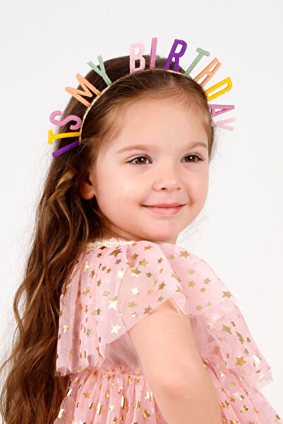 Le Mabelle Multicolored Its My Birthday Girl's Crown