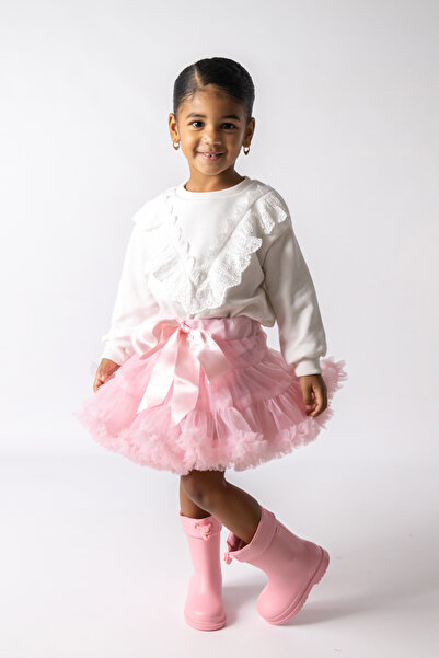 Le Mabelle Pink Girl's Tutu Skirt - Bonita