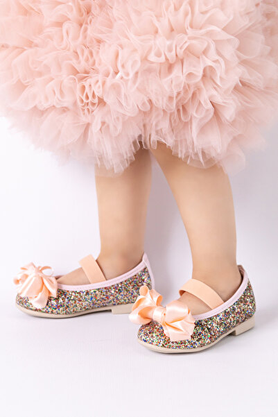 Le Mabelle Yavruağzı Bow Glitter Girls Shoes