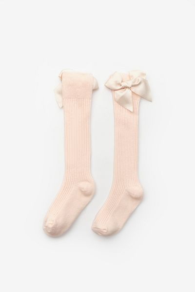 Le Mabelle Baby Girl Ribbon Socks