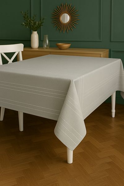 Cardea Linen Woven Carefree Tablecloth