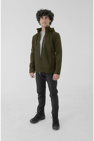 Longberg Ανδρικό παλτό Trio Softshell με αφαιρούμενη κουκούλα