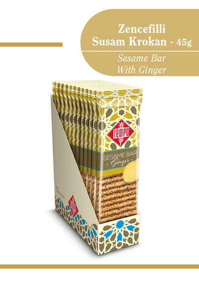 Tempo Şekerleme Zencefilli Susam Krokan 45 g x 12 Adet