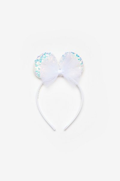 Le Mabelle Girl - Crown with White Ears and Bow Detail