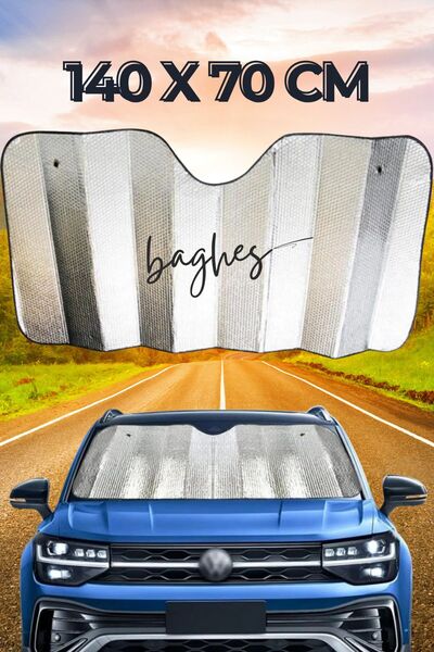 Baghes 140 X 70 Cm Araba Ön Cam Güneşlik Cam Güneşliği Otomobil Güneşlikleri ...