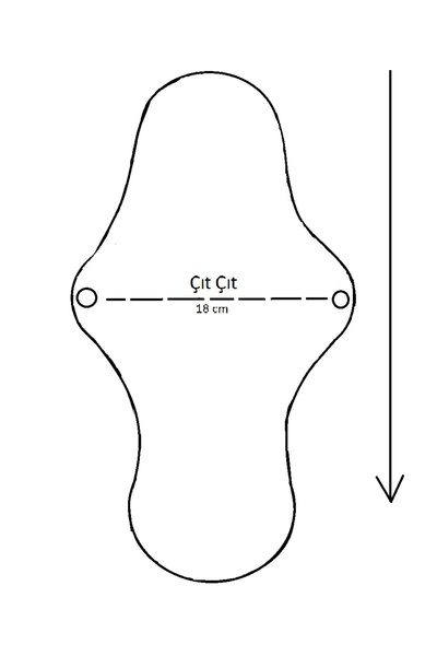 Ponped Bambu Yıkanabilir Doğal Kadın Pedi 6'(XL)