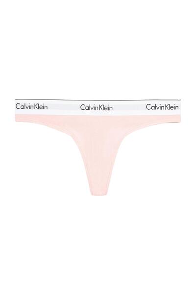 Calvin Klein Kadın Tanga Külot - Rahat Elastik Bantlı, Düz Desenli Şık Tasarım