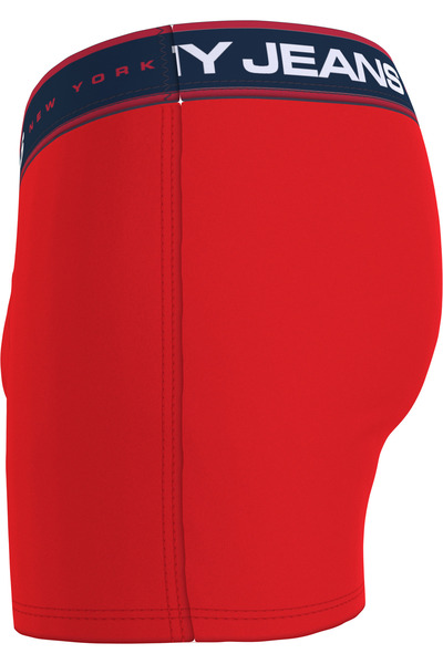 Tommy Hilfiger Erkek Marka Logolu Elastik Bantlı Günlük Kullanıma Uygun Kırmızı-Beyaz-Lacivert Boxer