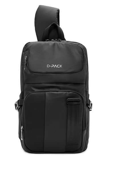 Derimod D-Pack Men's Black Crossbody Bag 24Wbd30086F