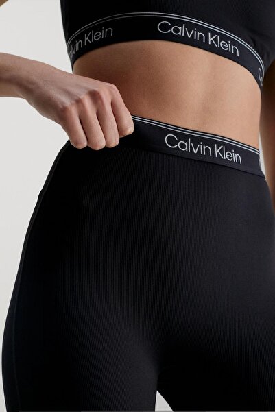 Calvin Klein Kadın Calvin Klein İmzalı Elastik Bel Bandı Yüksek Belli Esnek Kumaşlı Haraket Kolaylığ