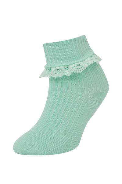 DeFacto Baby Girl Seamless 3-Piece Cotton Long Socks C9091A5Ns