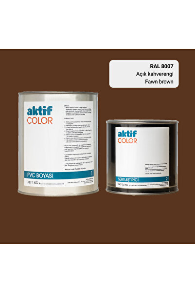 Aktif Color RAL 8007 - Açık Kahverengi / Aktif Color Pvc Boyası (Pimapen Boya...