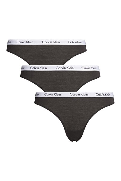Calvin Klein Kadın Calvin Klein İmzalı Elastik Bantlı SİYAH Külot 000QD3588E001 Siyah