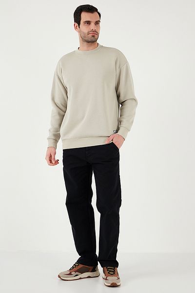 Buratti Regular Fit Crew Neck Cotton Lining Soft Raised Sweat Men's SWEAT 5905255