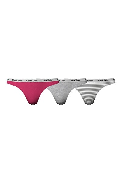 Calvin Klein Kadın Renkli Tanga 000QD3587E658 Renkli