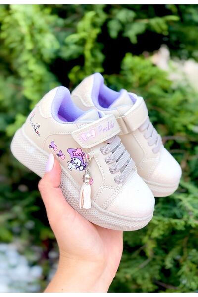 PATİK BEBE Pantofi sport pentru fete cu sclipici Kuromi (DAR KALIP)