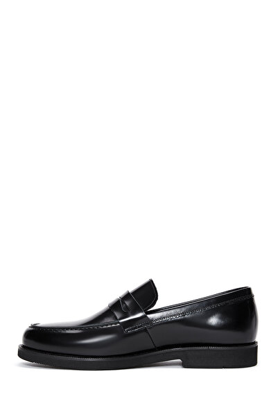 Derimod Men's Black Patent Leather Classic Loafer 24Wfd600622