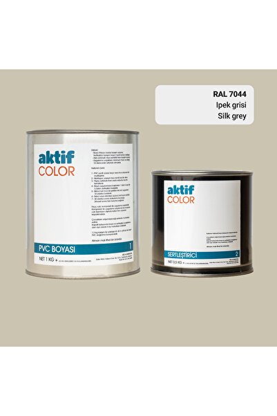 Aktif Color RAL 7044 - Ipek Grisi / Aktif Color Pvc Boyası (Pimapen Boyası) 1...
