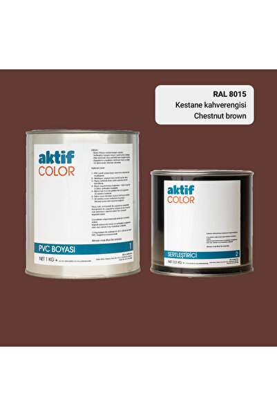 Aktif Color RAL 8015 - Kestane Kahverengisi / Aktif Color Pvc Boyası (Pimapen...