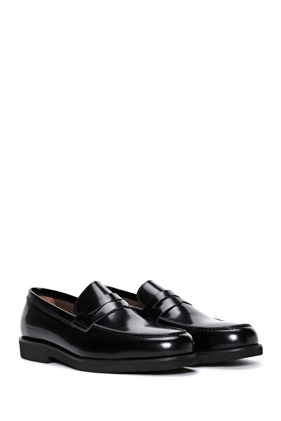 Derimod Men's Black Patent Leather Classic Loafer 24Wfd600622